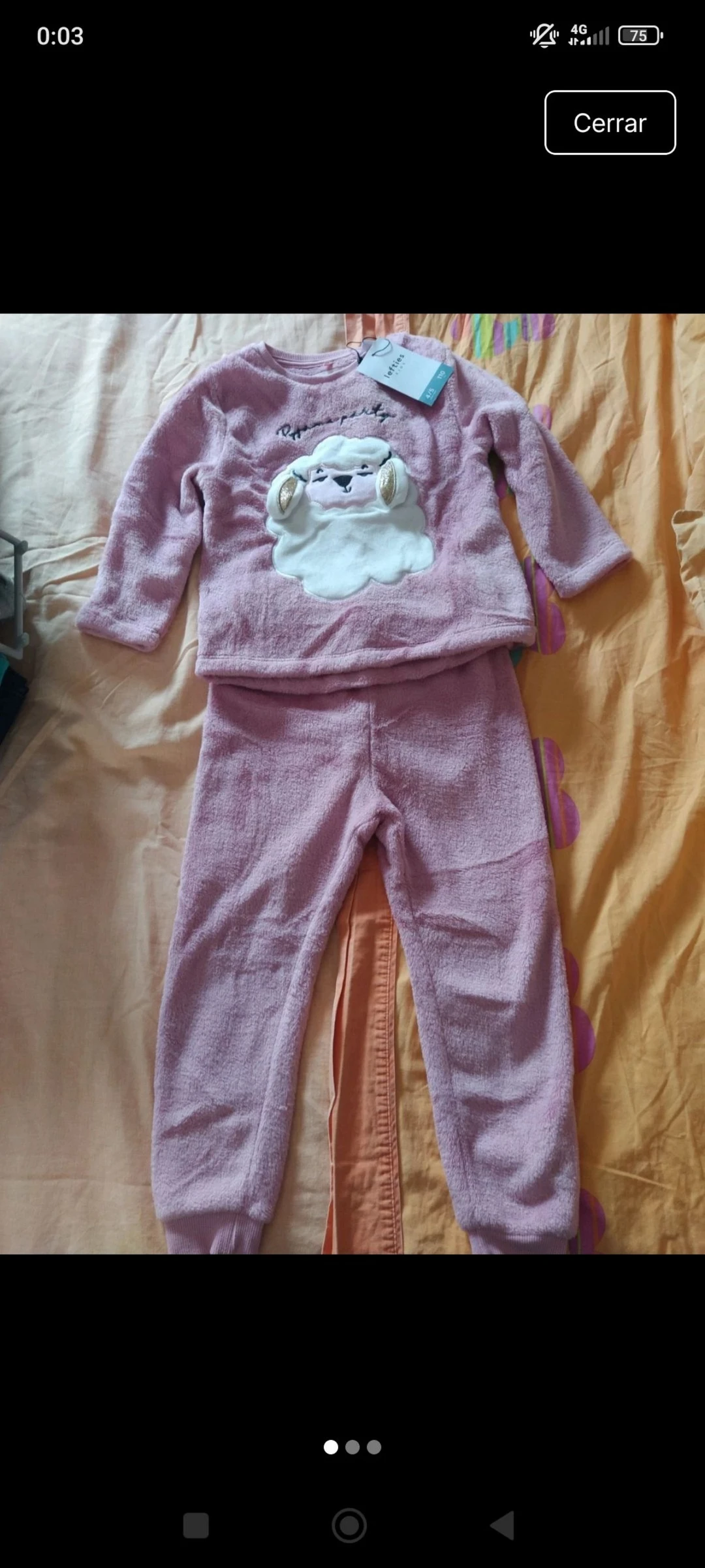 Pijama coralina niña 4-5 años nuevo